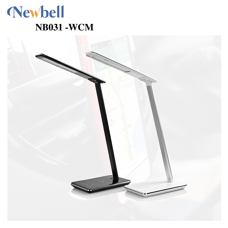 NB031-WCM Wireless charger + USB Charging With LED Desktop Lamp